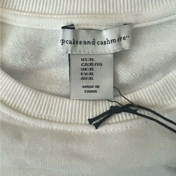 Cupcakes and Cashmere "Santa Baby" Ivory Sweatshirt-Size XL - Picture 3 of 7